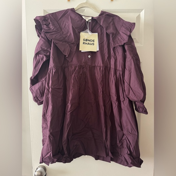 Sonderhaus Dresses & Skirts - Sonderhaus Purple Kella Ruffled Dress